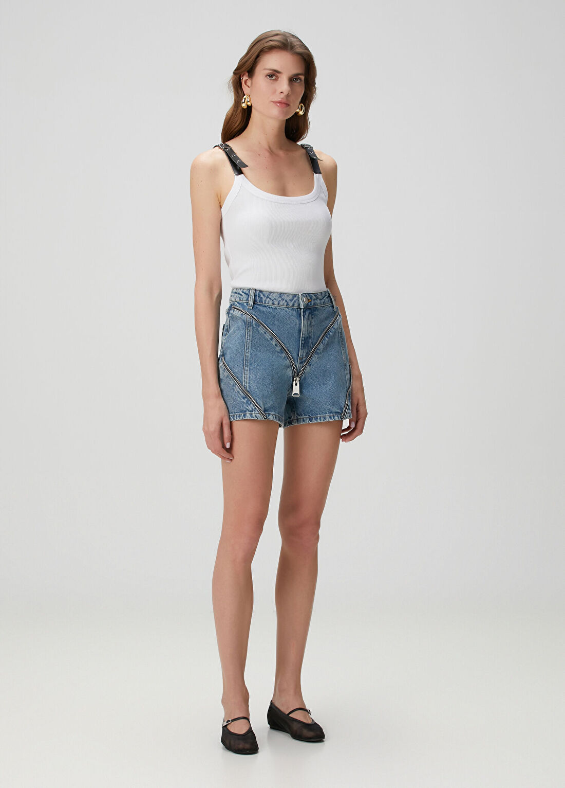 Lol Amber Mavi Denim Şort
