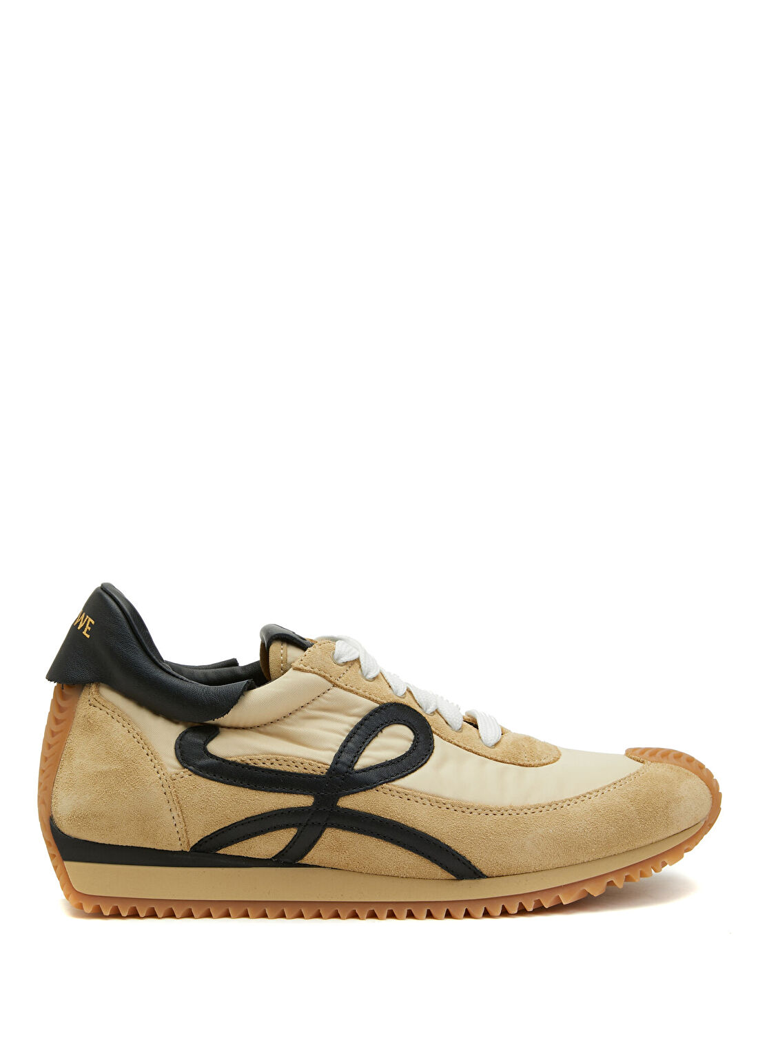Loewe Flow Runner Siyah Gold Kadın Deri Sneaker