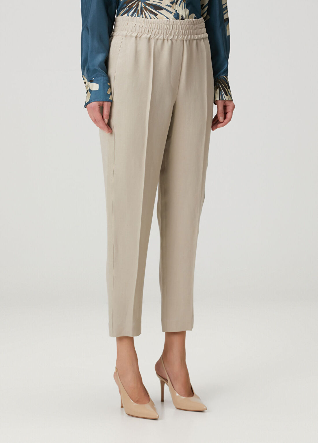 Brunello Cucinelli Bej Pantolon görsel 3