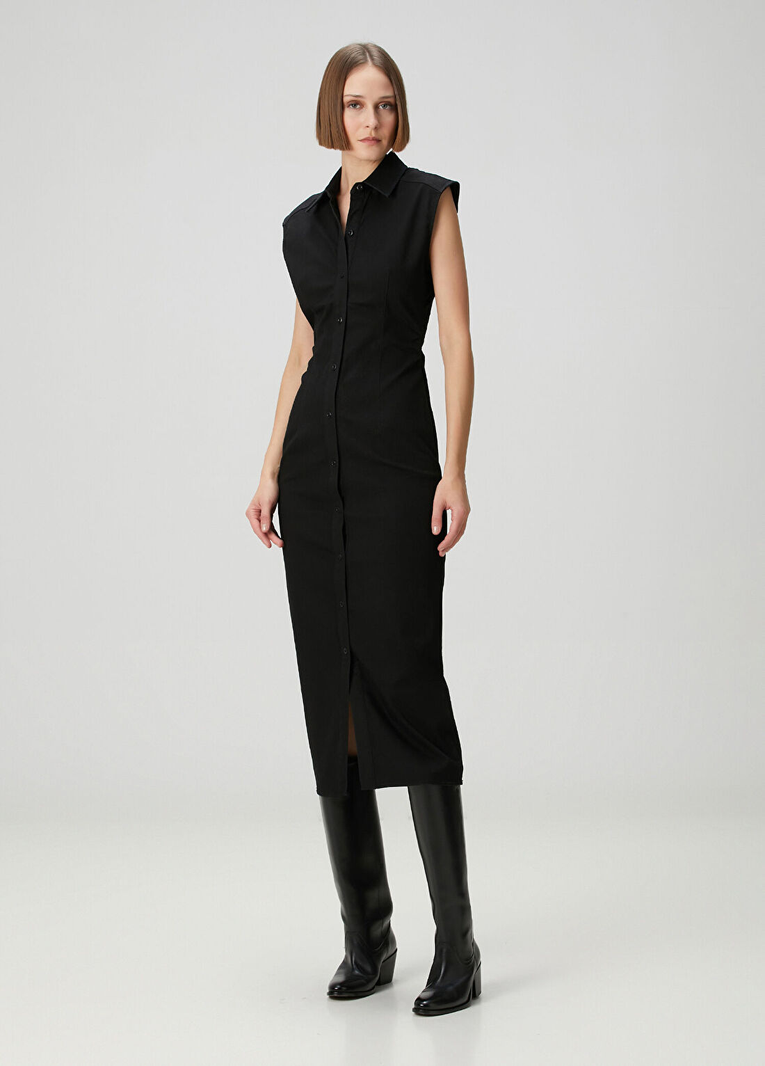 Rag&Bone Siyah Midi Elbise görsel 3