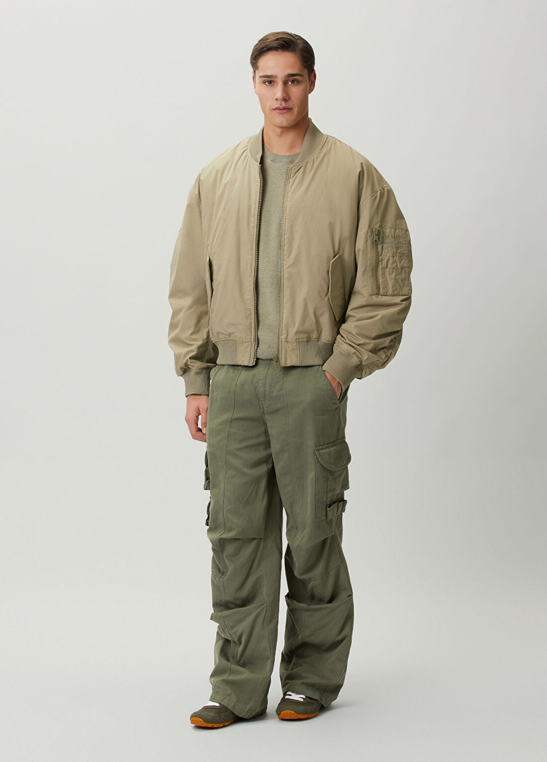 Balmain Haki Bomber Ceket görsel 2