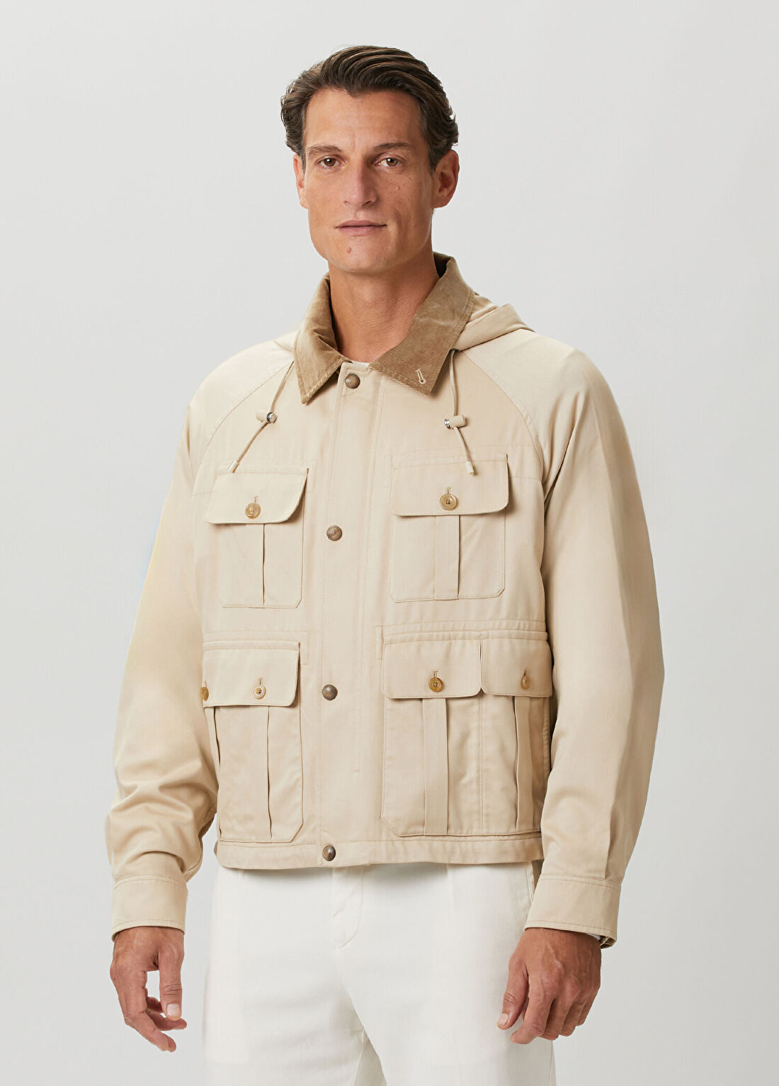 Ralph Lauren Purple Label Bej İpek Ceket görsel 3