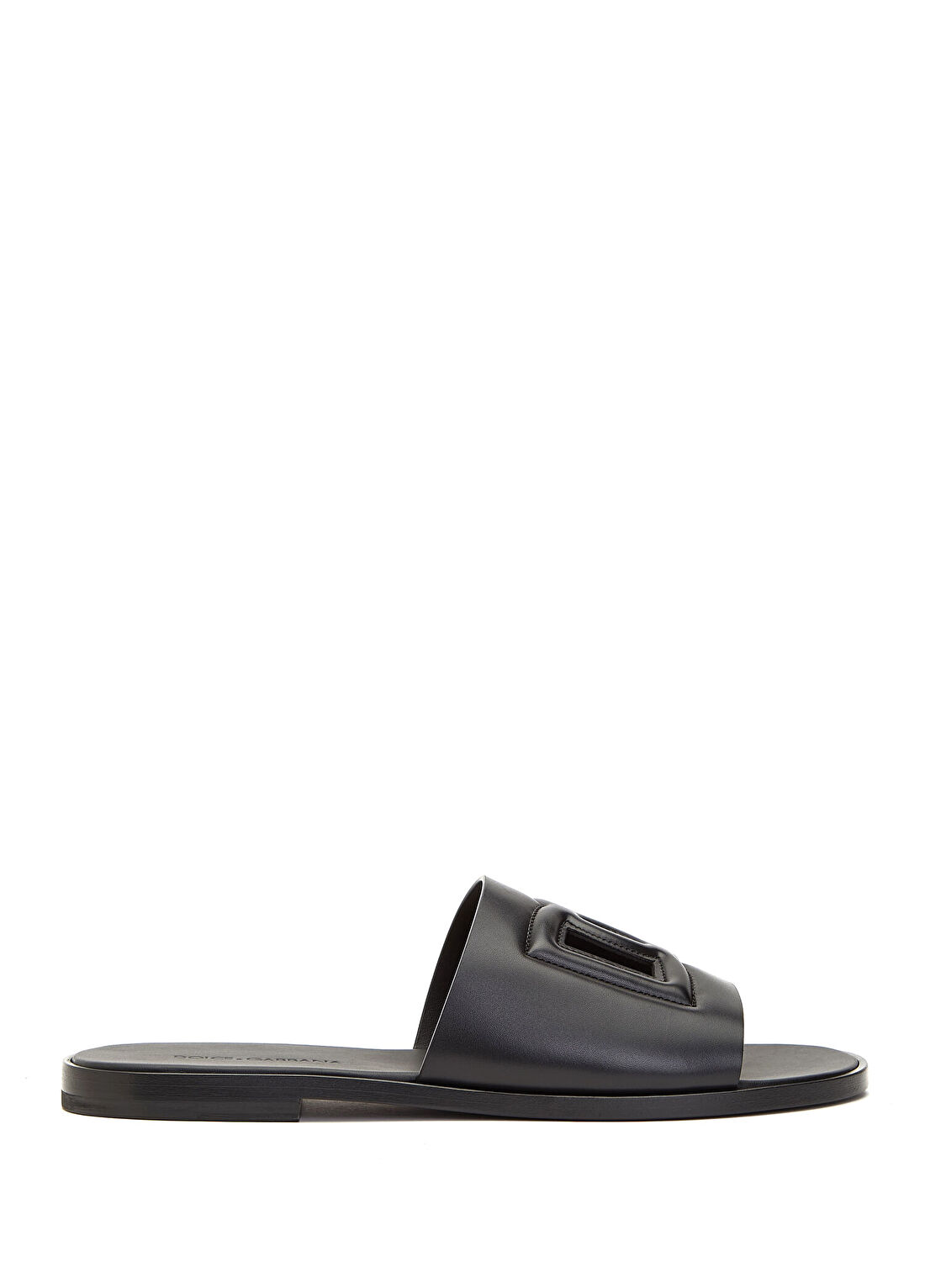 Dolce&Gabbana Siyah Erkek Deri Terlik
