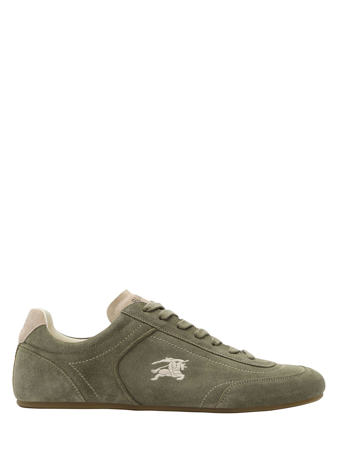 Burberry Knight Haki Deri Erkek Sneaker