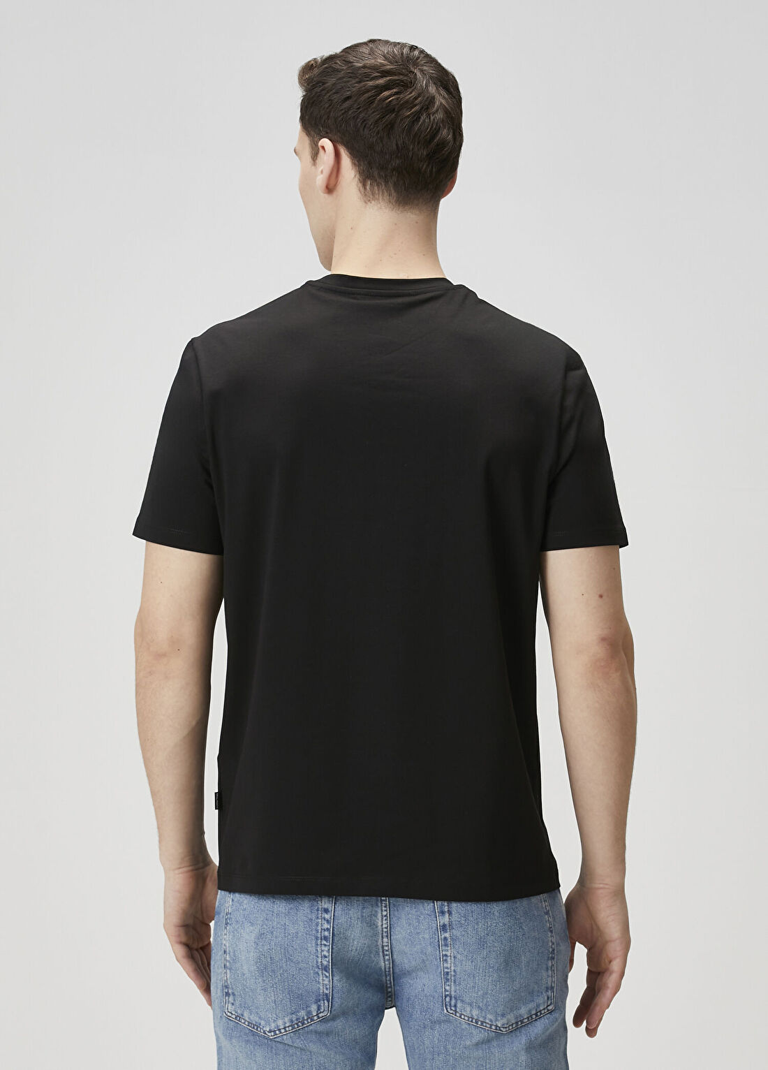 7 For All Mankind Siyah Basic T-shirt görsel 4