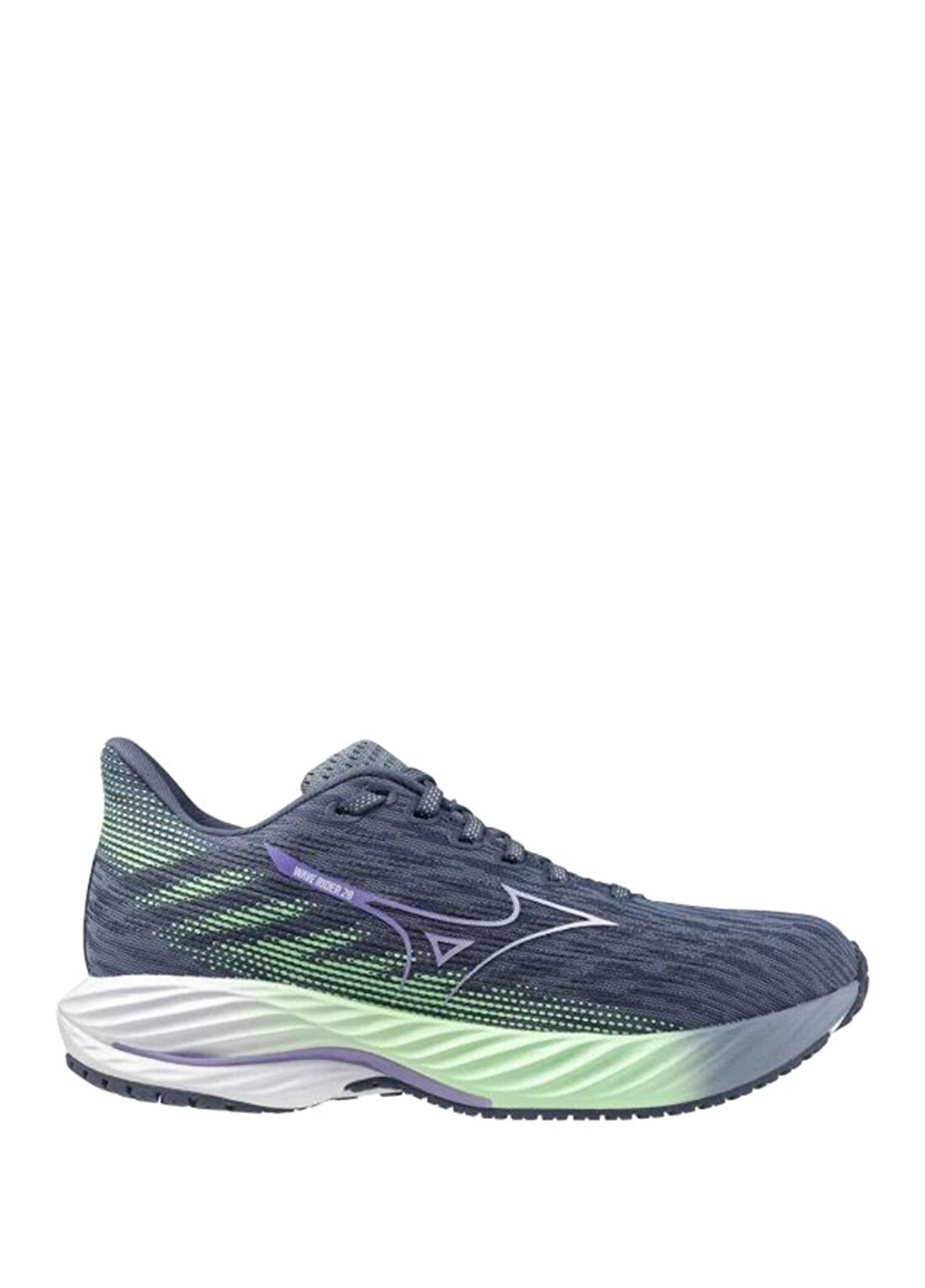 Mizuno Wave Rider 28 Siyah Yeşil Kadın Koşu Ayakkabısı