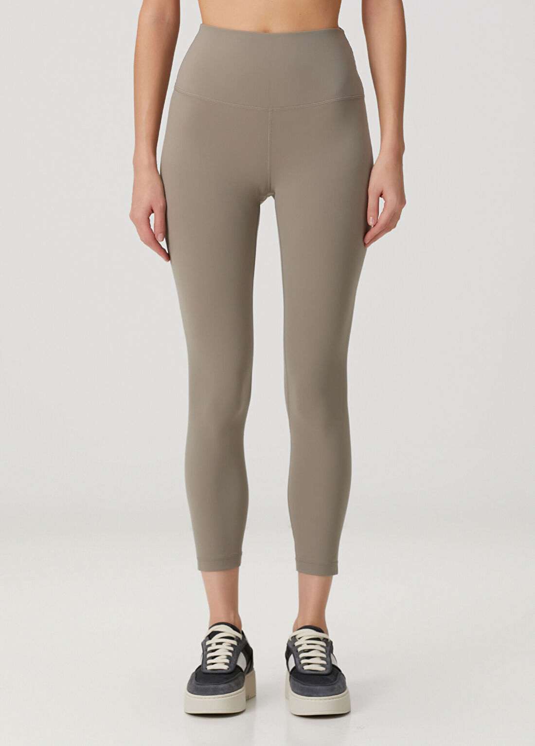 lululemon Align High Rise Crop Haki Tayt görsel 2