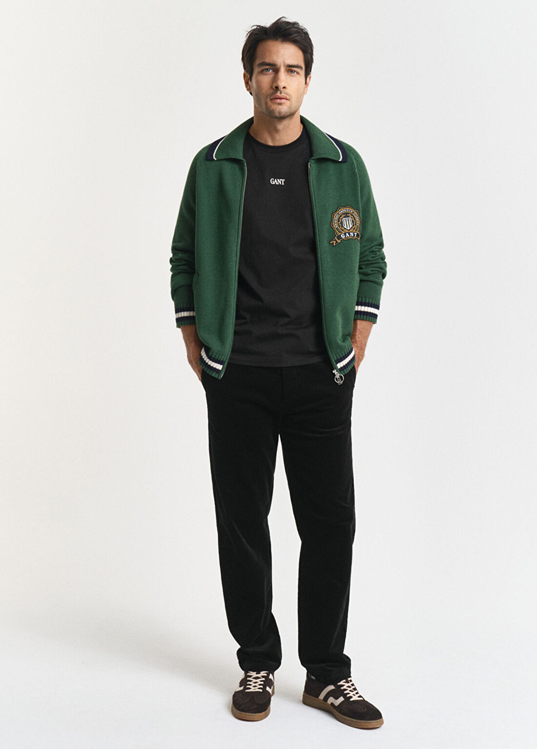 Gant Cord Chino Siyah Regular Fit Erkek Pantolon