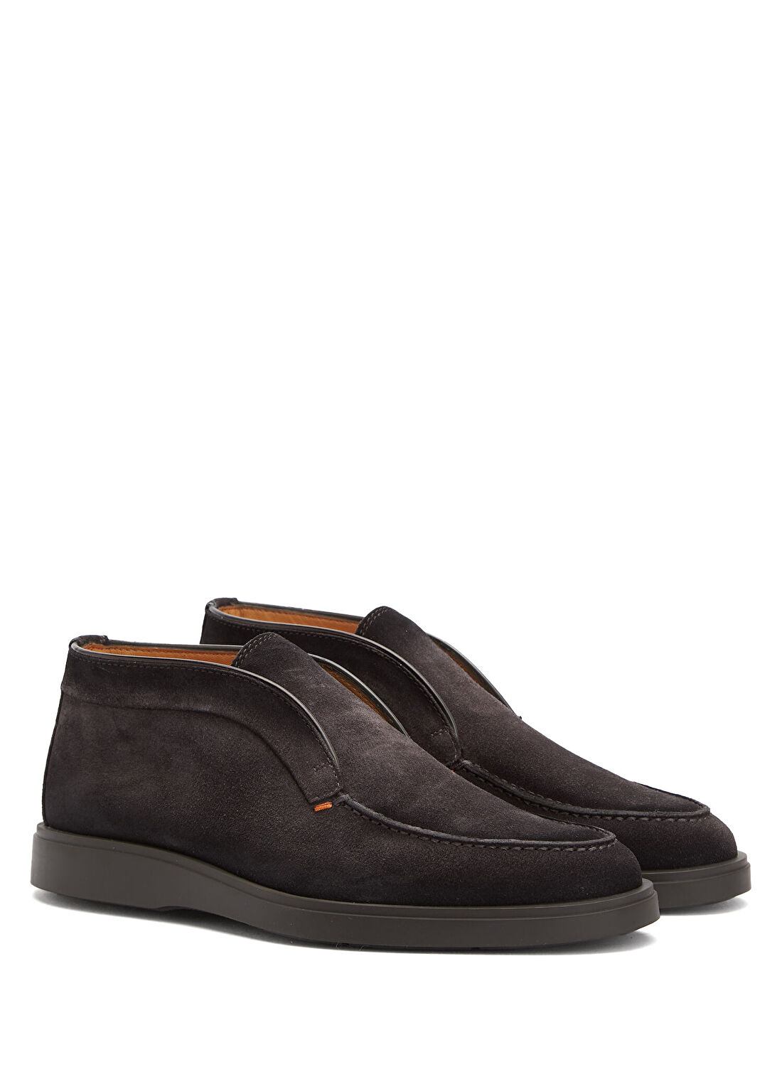 Santoni Gri Erkek Süet Bot görsel 2