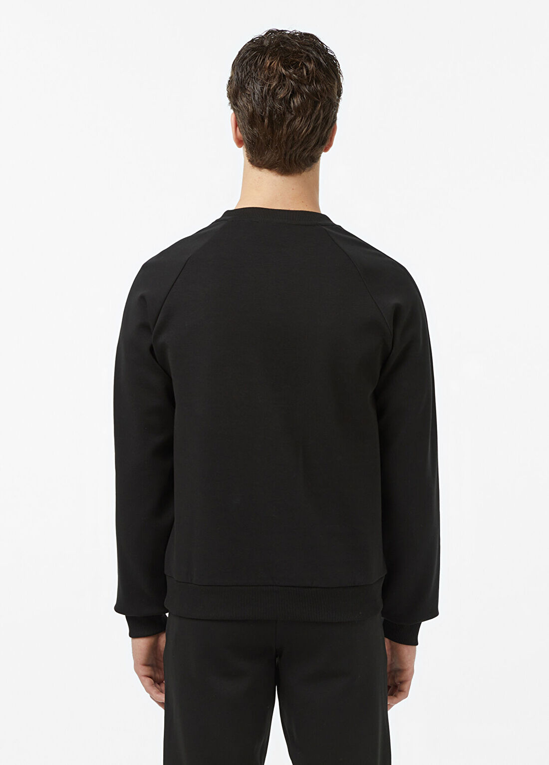 Lacoste Siyah Bisiklet Yaka Classic Fit Erkek Sweatshirt görsel 2