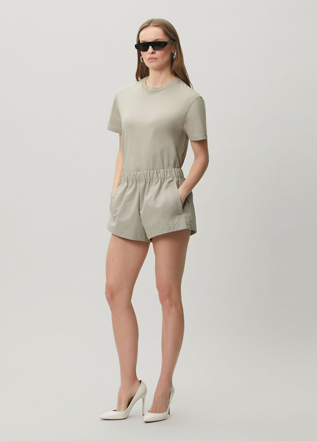 Wardrobe Nyc Bej T-shirt görsel 2