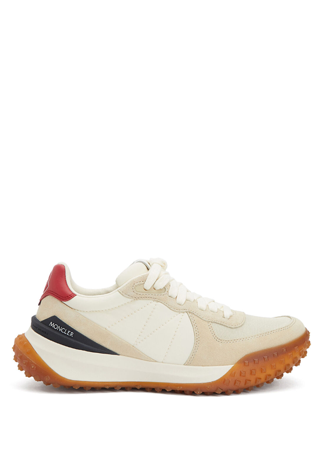 Moncler City Trek Bej Erkek Deri Sneaker