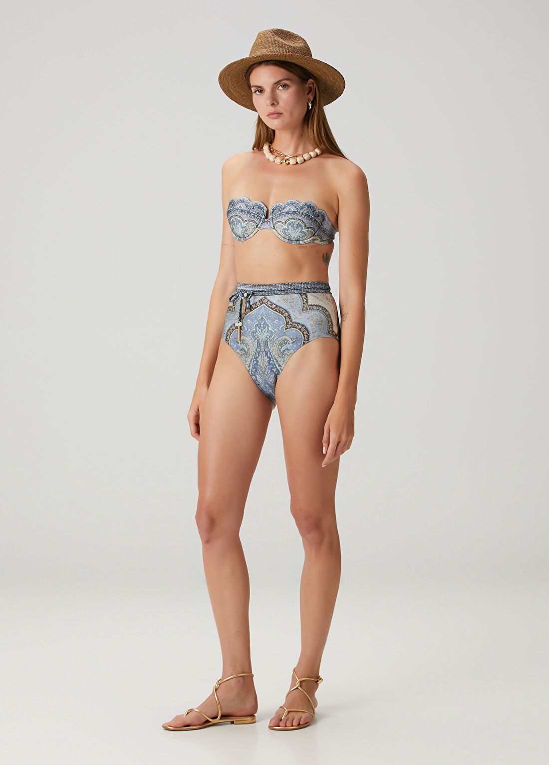 Zimmermann Çok Renkli Desenli Bikini Üstü görsel 2