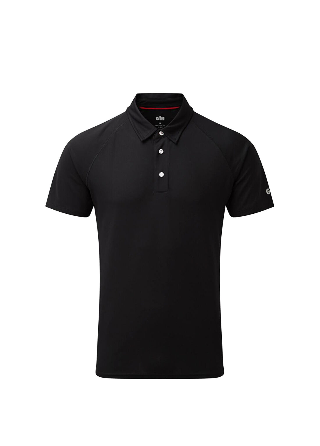 Gill Men's UV Tec Black Polo Yaka Kısa Kollu Erkek T-shirt