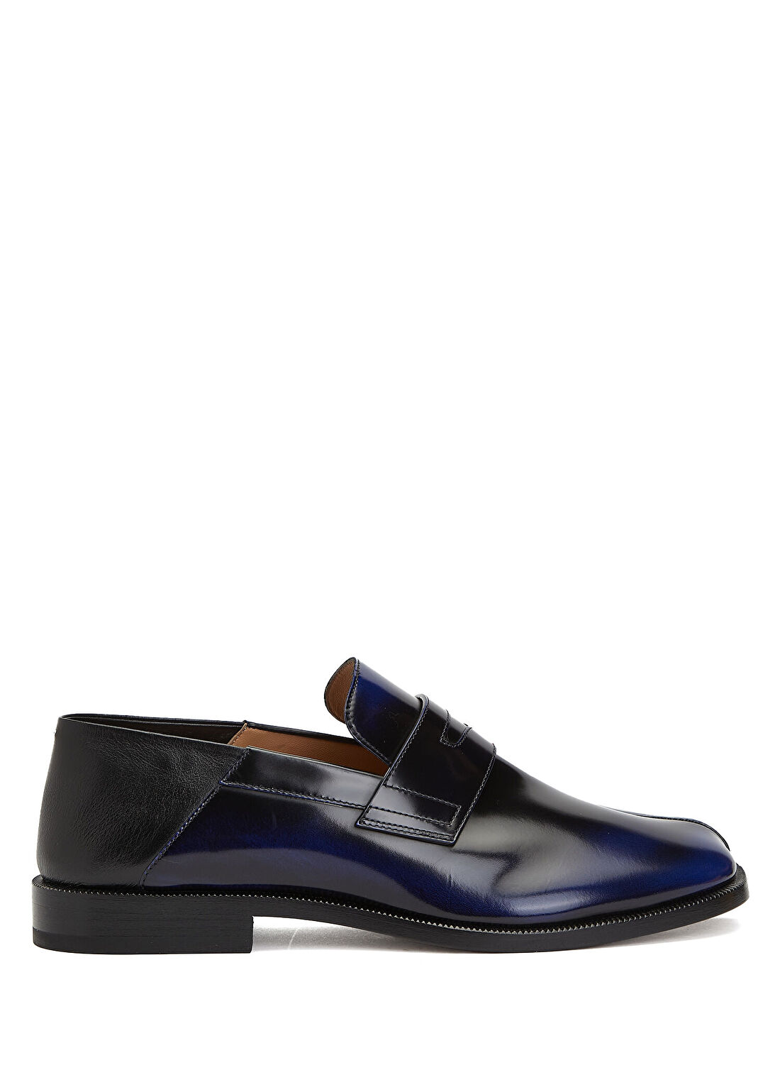 Maison Margiela Tabi Lacivert Erkek Deri Loafer