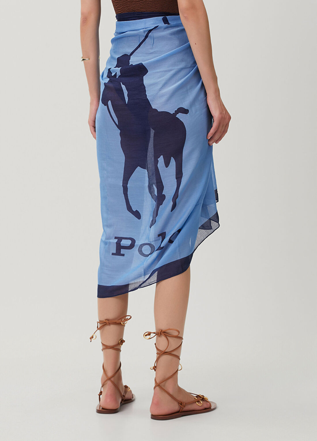 Polo Ralph Lauren Mavi Logolu Pareo görsel 4