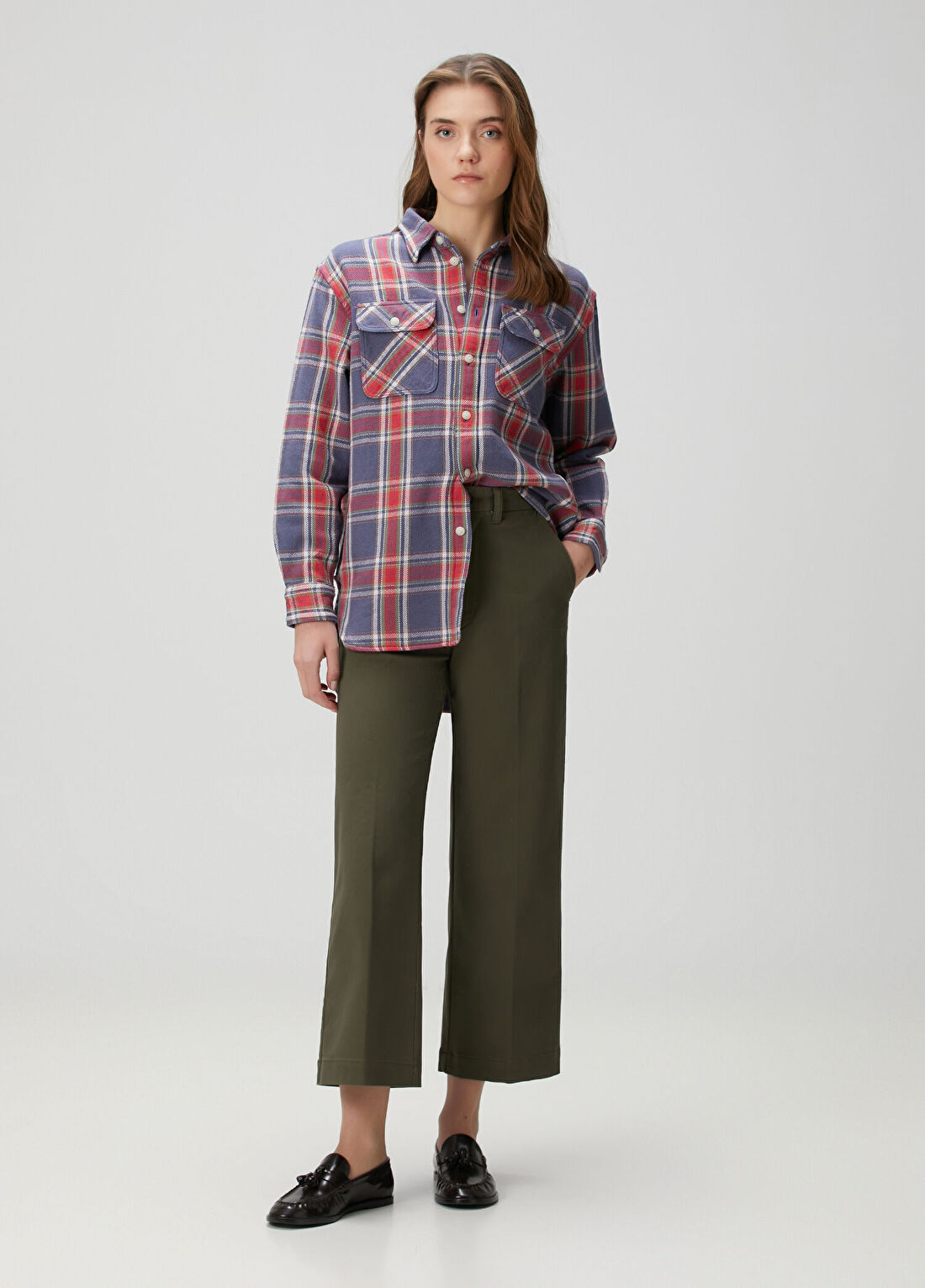 Polo Ralph Lauren Haki Crop Pantolon