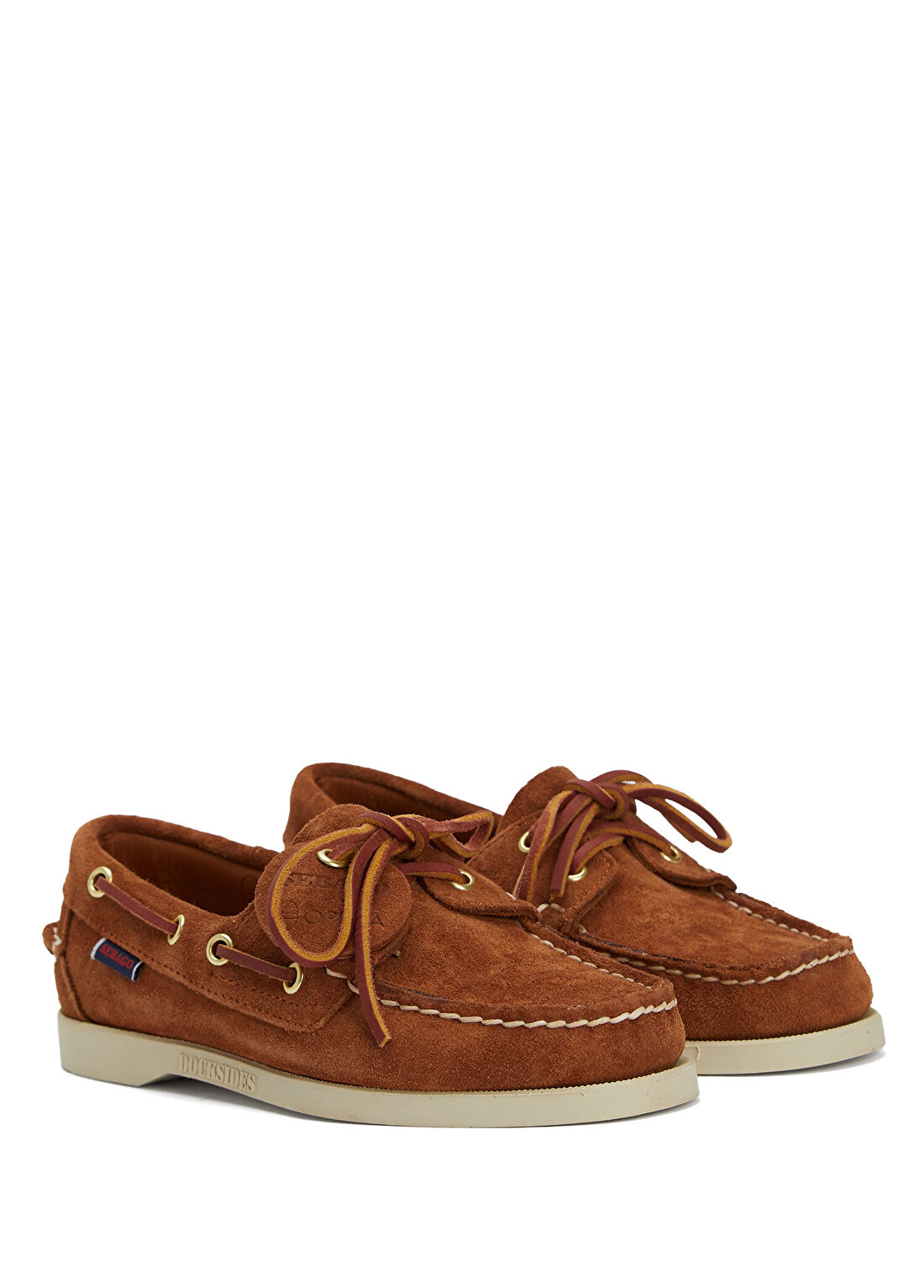 Sebago Portland Artisan Kahverengi Kadın Süet Loafer görsel 2