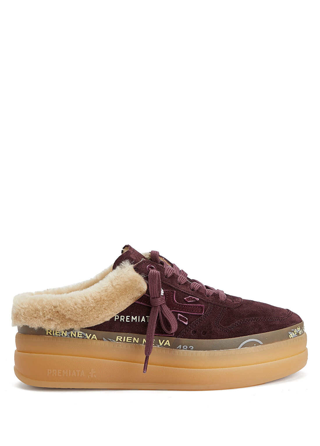 Premiata Micol Bordo Kadın Deri Sneaker