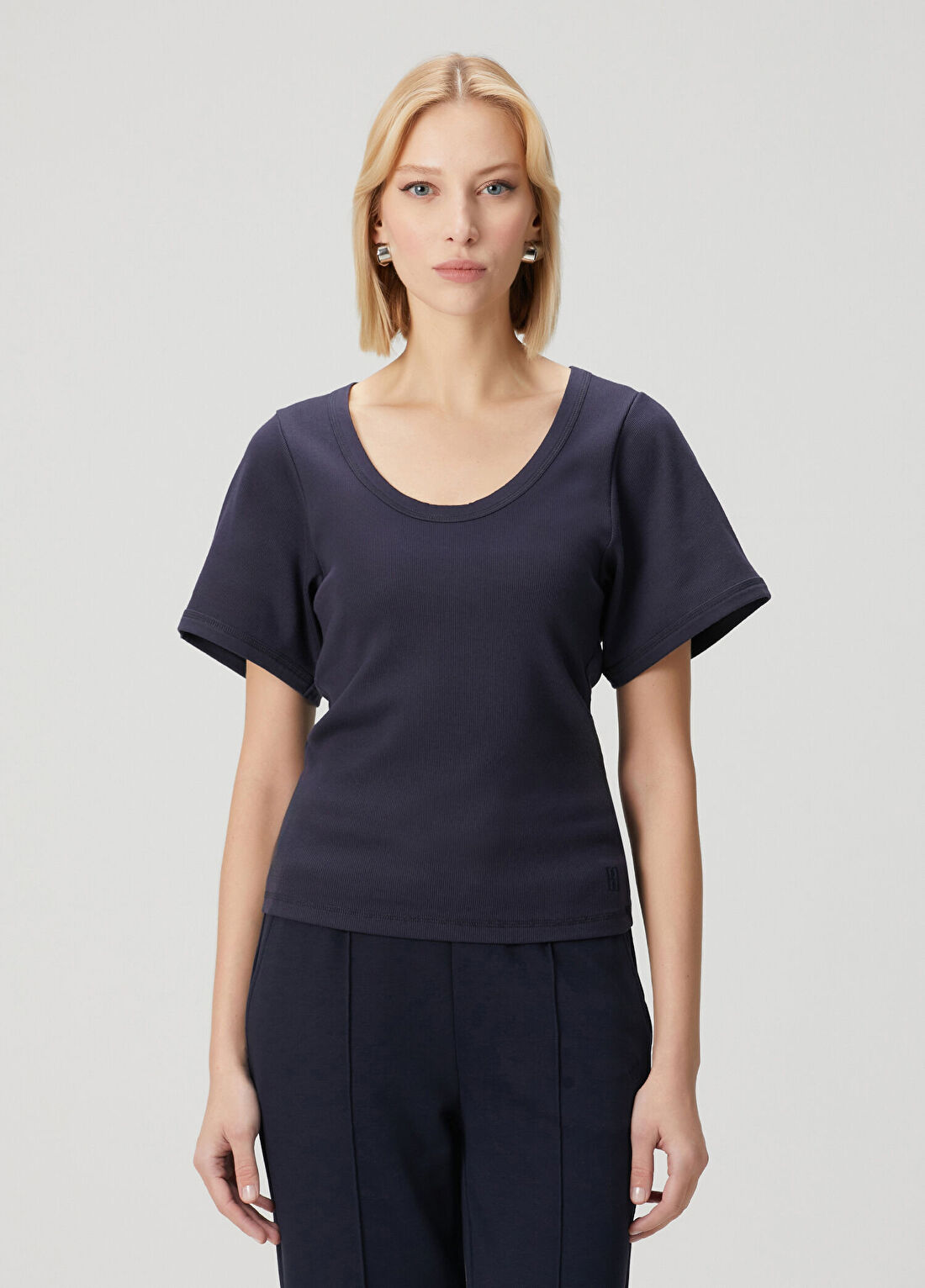 By Malene Birger Lunai Lacivert T-shirt