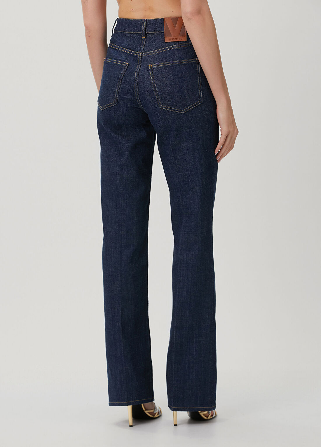 Valentino Lacivert Jean Pantolon görsel 4