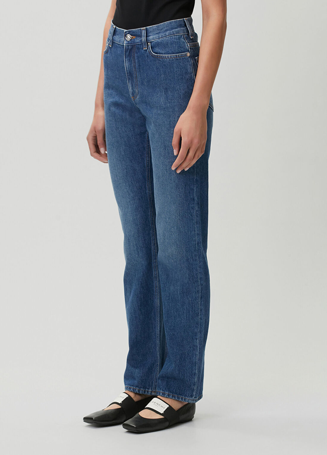 Givenchy Straight Fit Mavi Jean Pantolon görsel 2