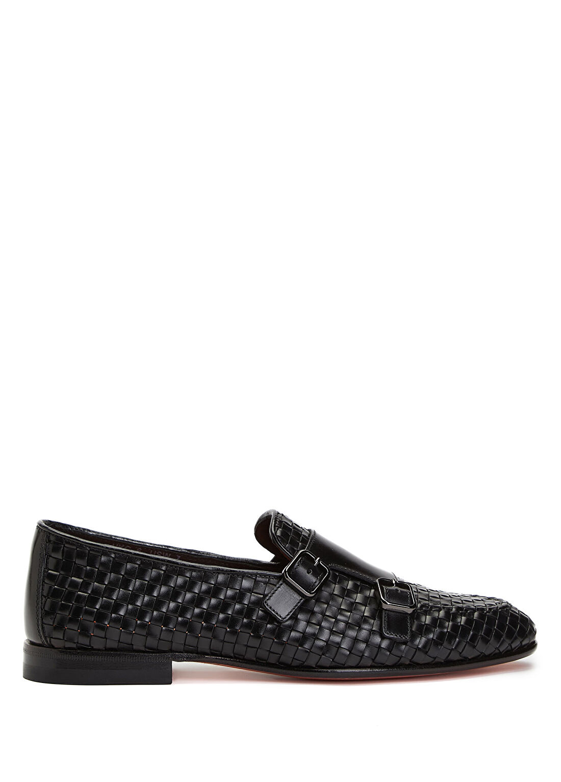 Santoni Siyah Erkek Deri Loafer