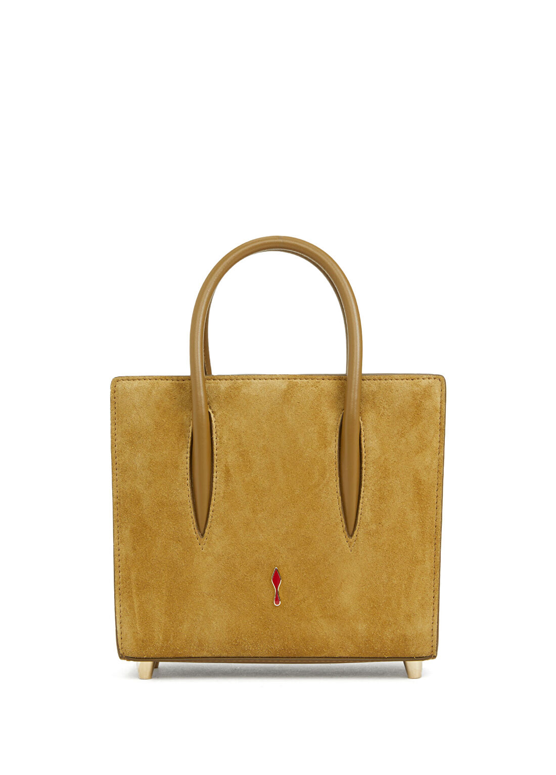 Christian Louboutin Paloma S Mini Bronz Kadın Süet Çanta görsel 4