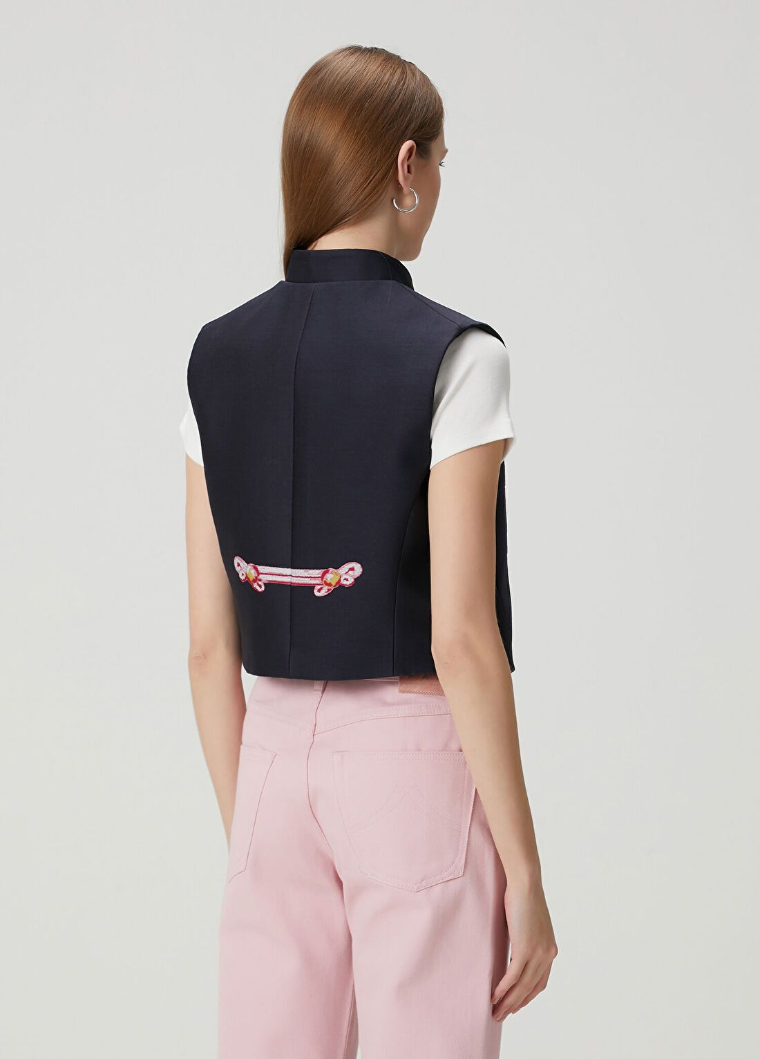 Kenzo Trompe L'œil Lacivert Yelek görsel 4