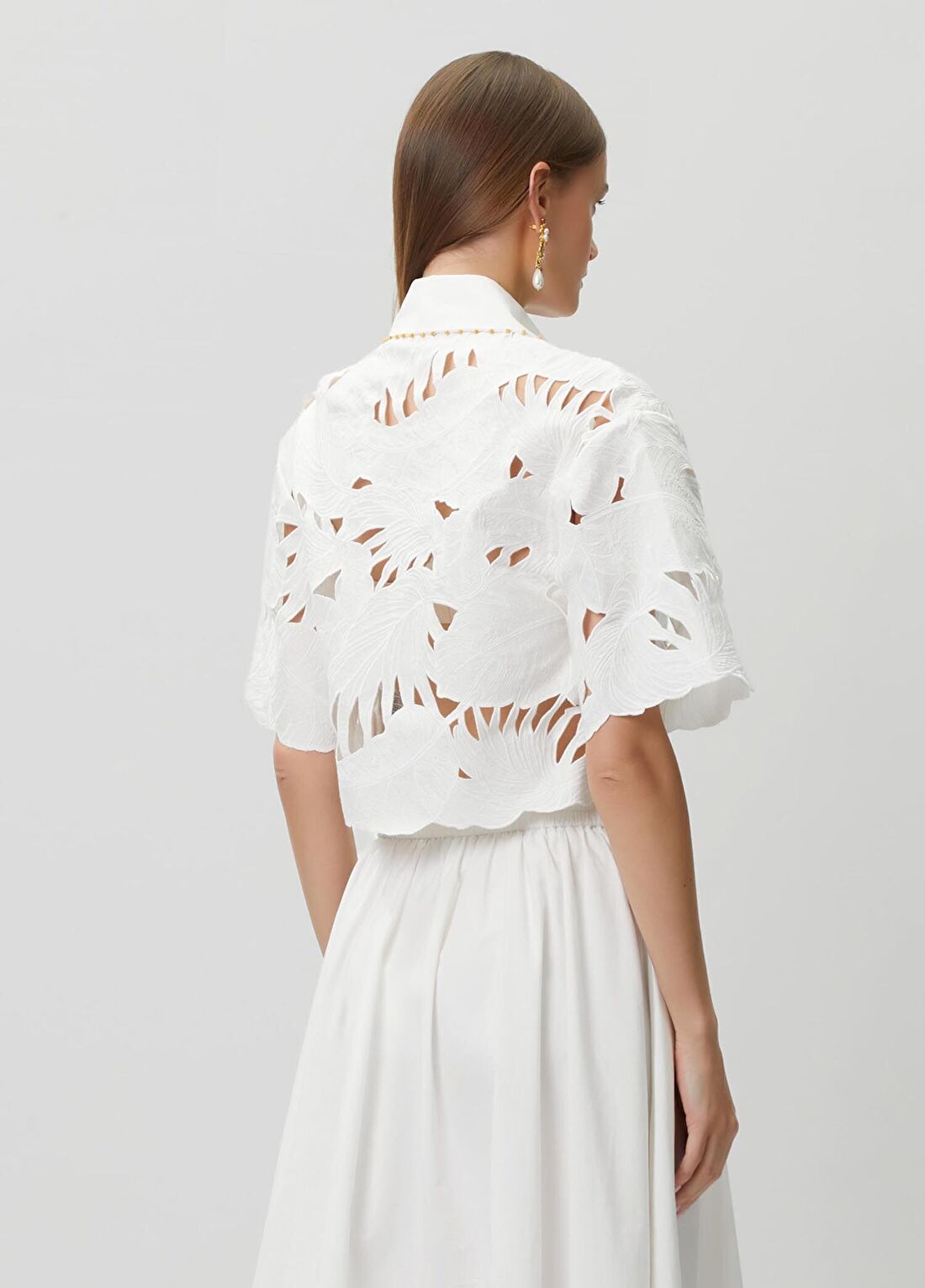 Zimmermann Mahon Ekru Midi Nakışlı Bluz görsel 4