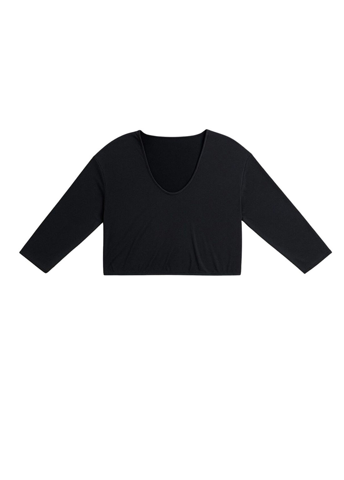 Yorstruly Studio Antrasit Uzun Kollu Kadın T-shirt