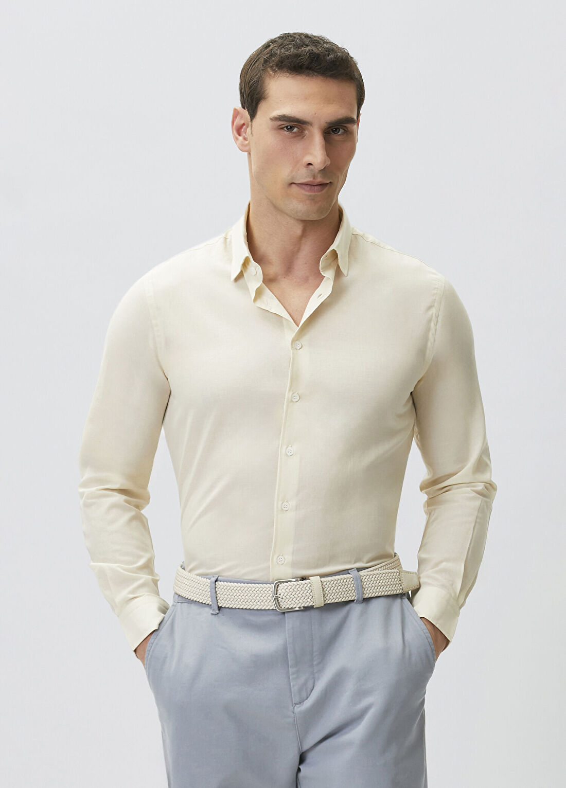 Network Slim Fit Cotton Gömlek görsel 3