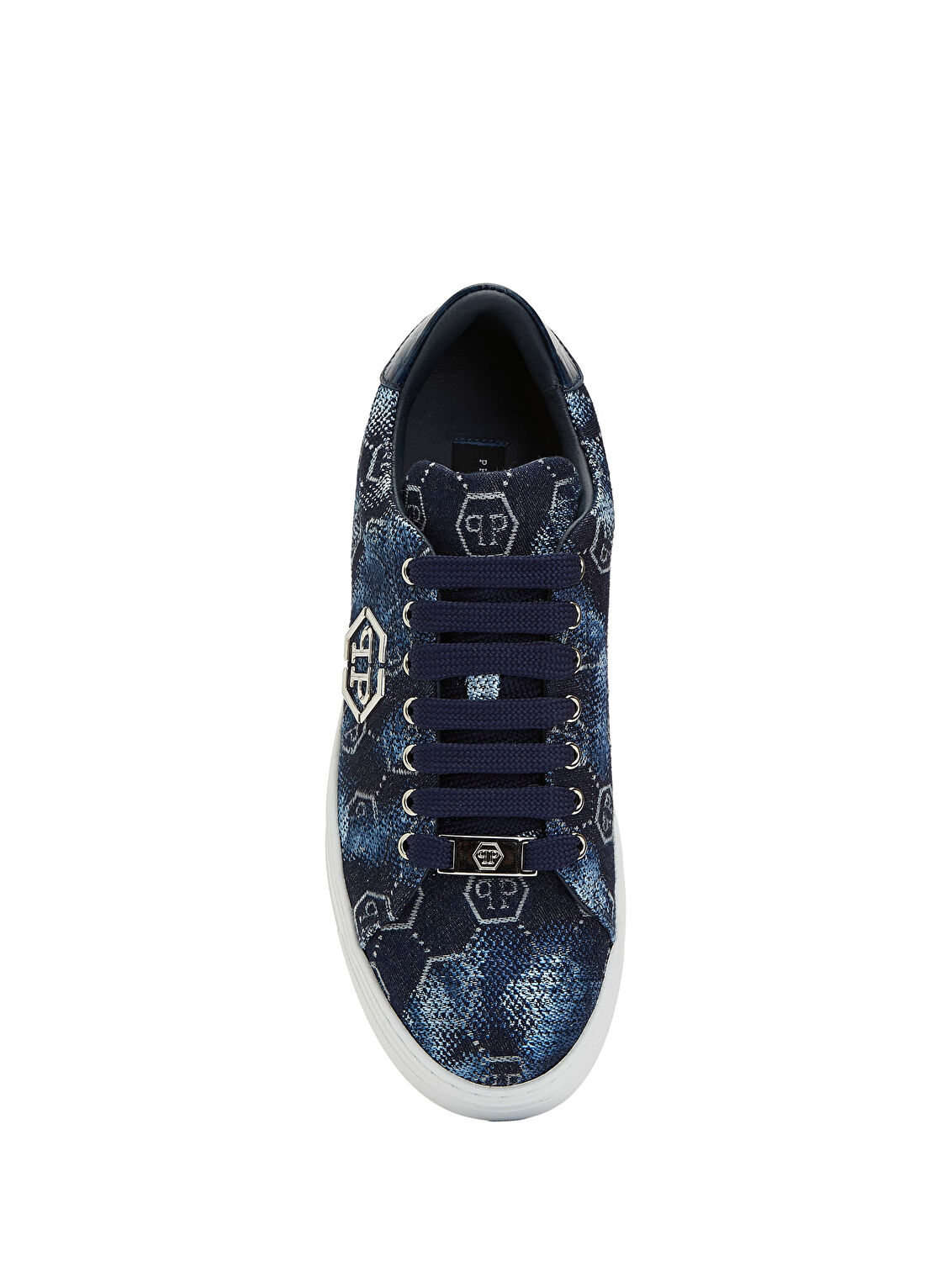 Philipp Plein Lacivert Erkek Denim Sneaker görsel 4