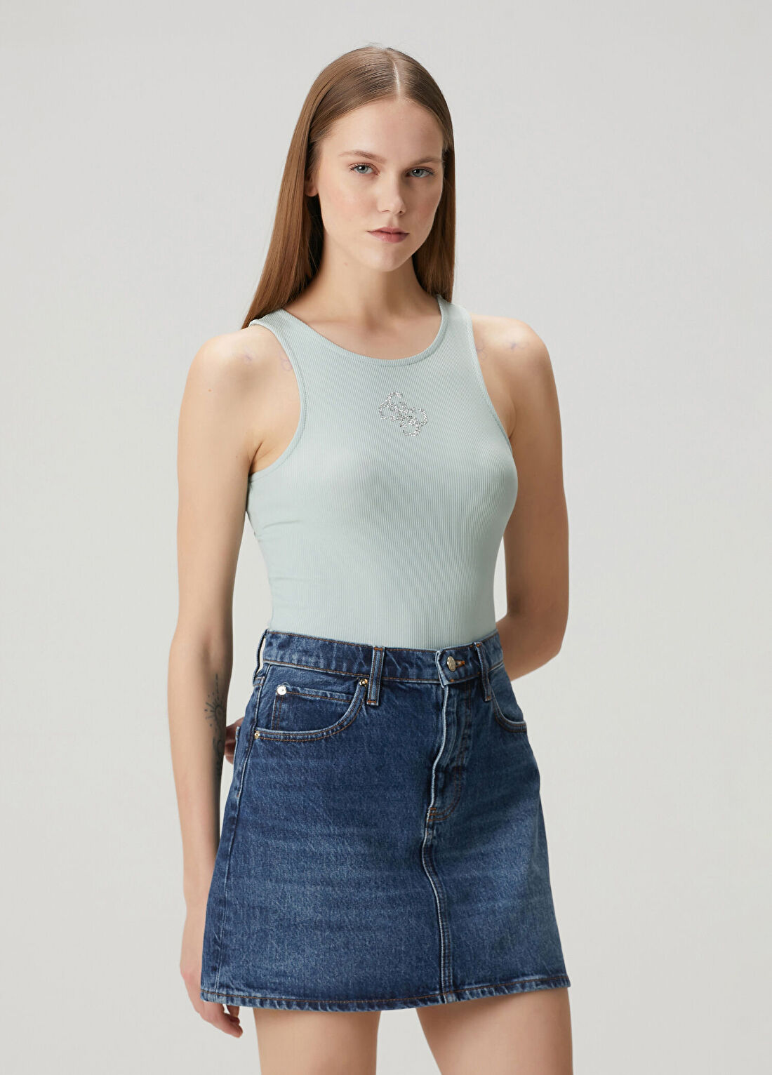 Guess Round Yeşil Atlet