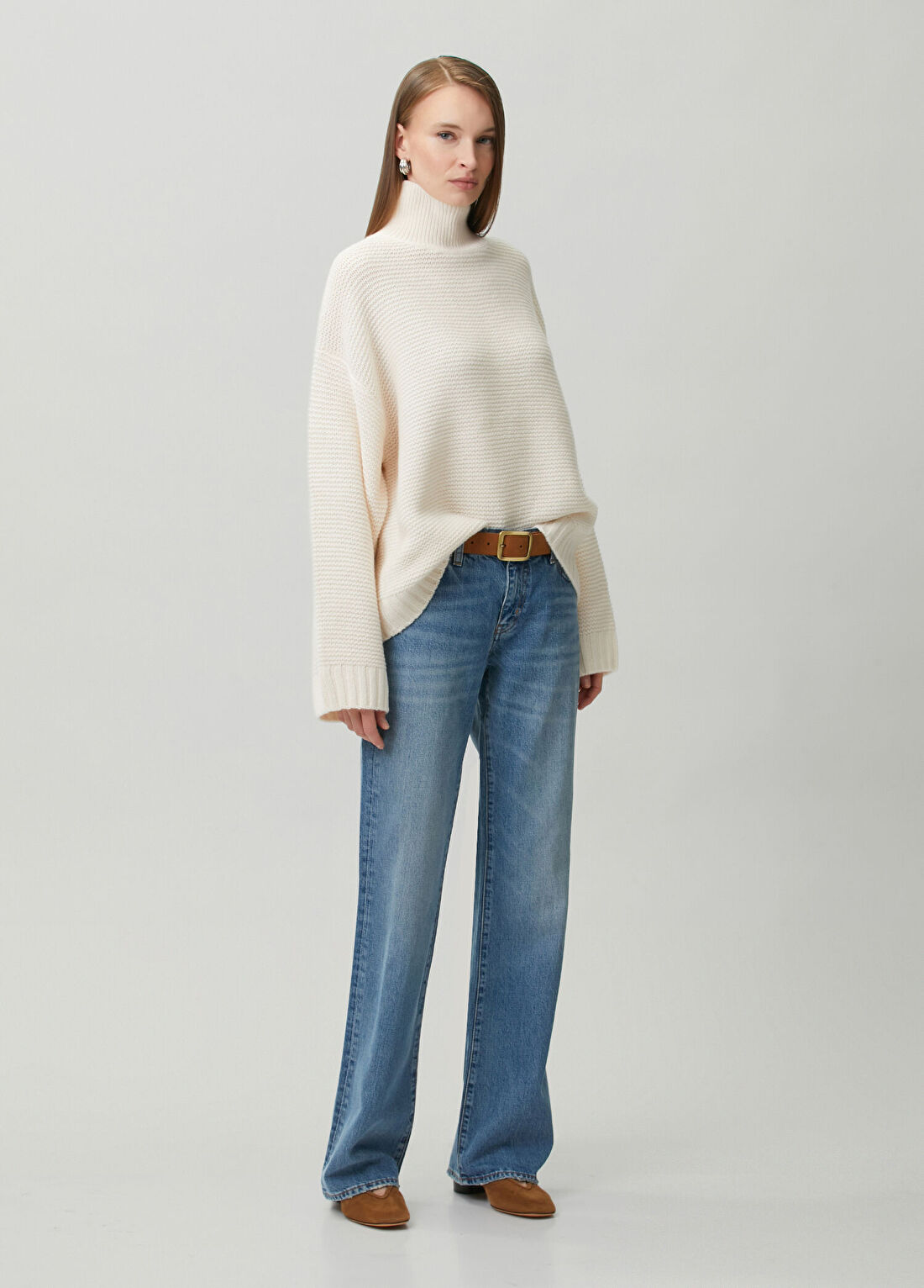 Frame Denim Ekru Yün Kazak görsel 2