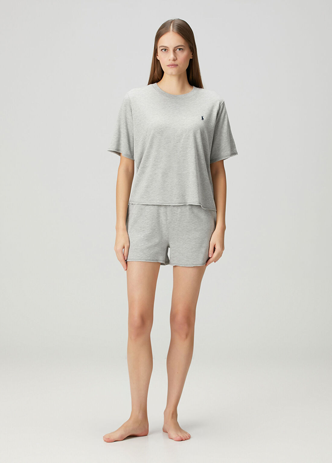 Polo Ralph Lauren-Lingerie Gri Pijama Takımı