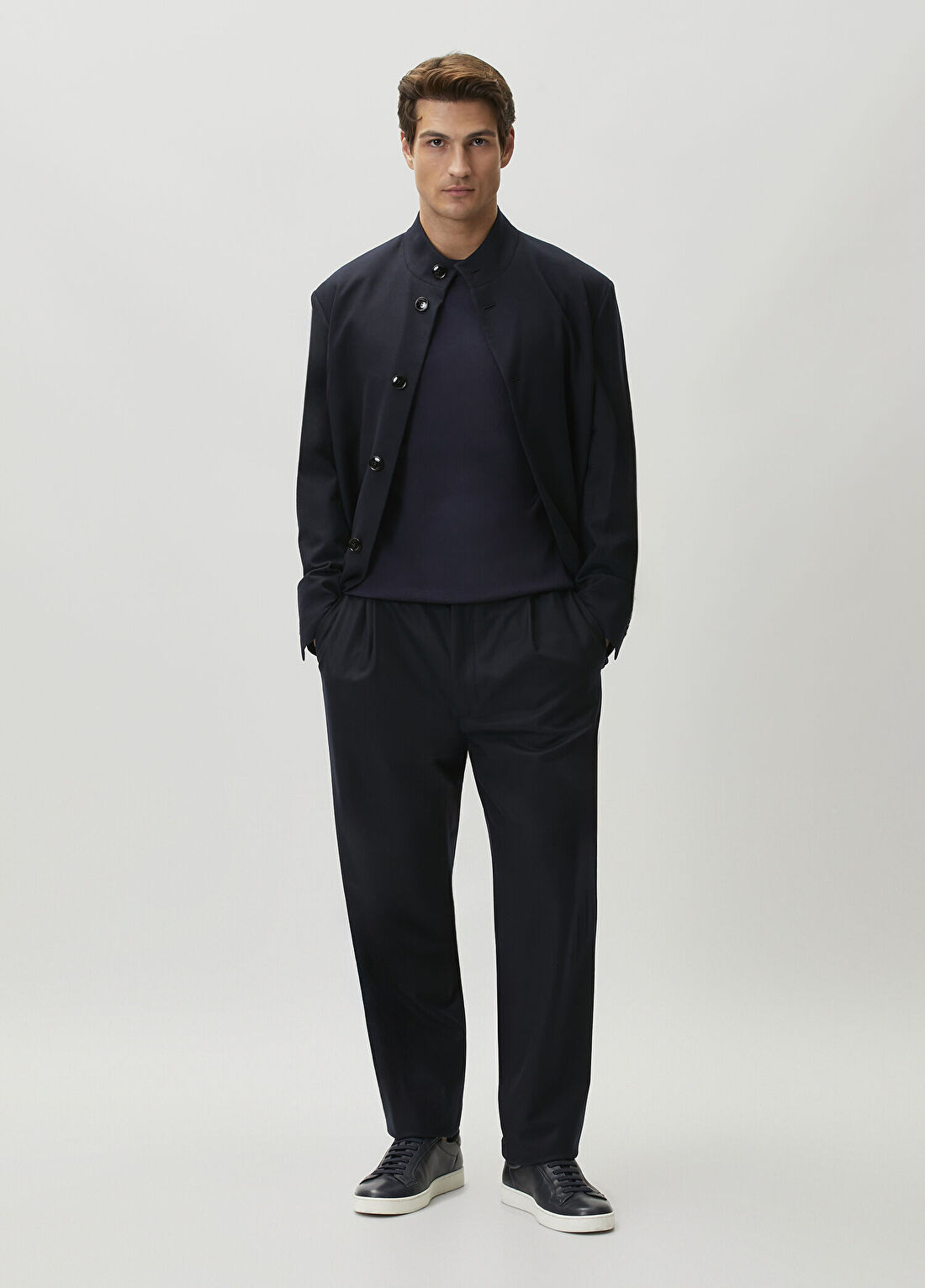 Giorgio Armani Lacivert Yün Ceket görsel 2