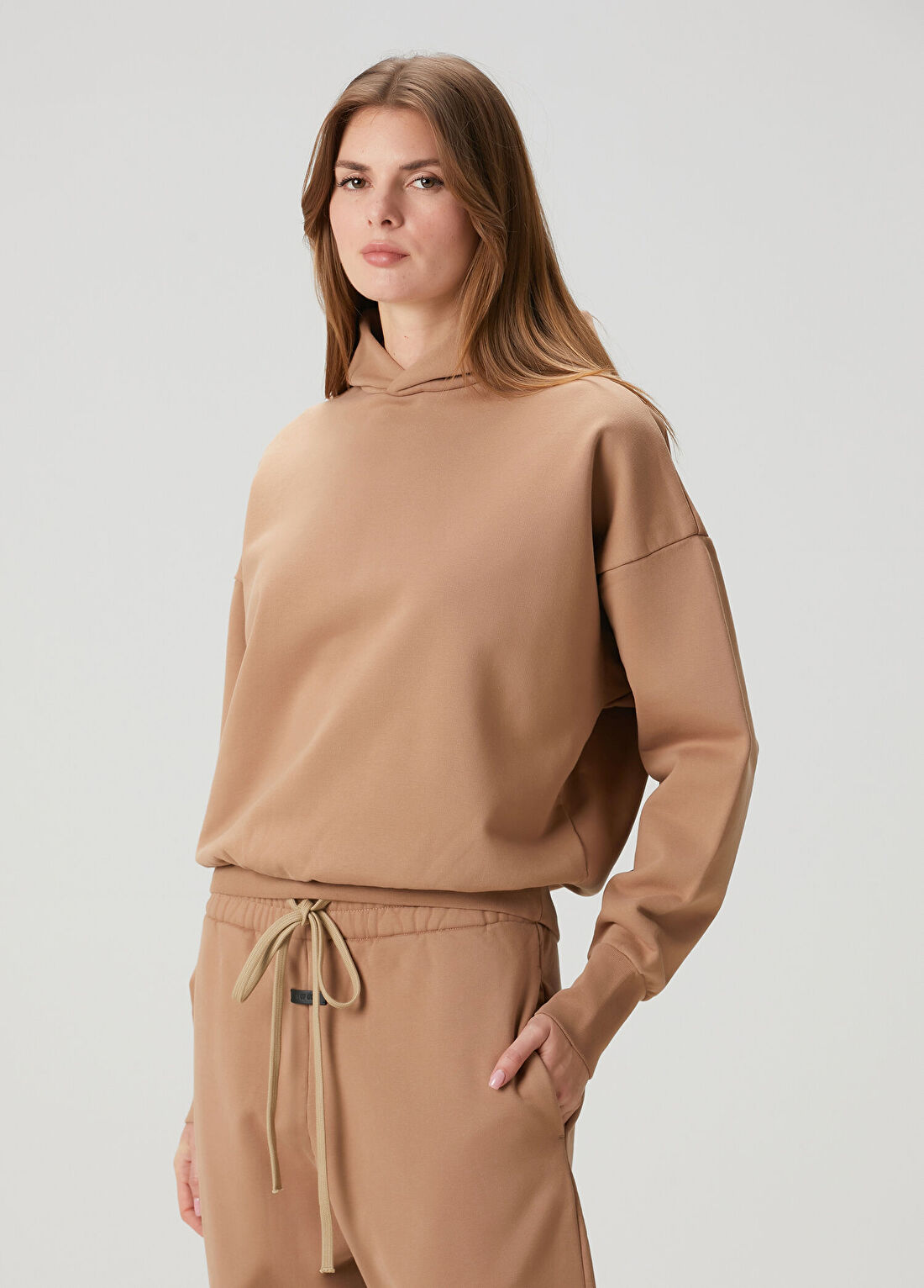 Fear Of God Koyu Bej Kapüşonlu Sweatshirt
