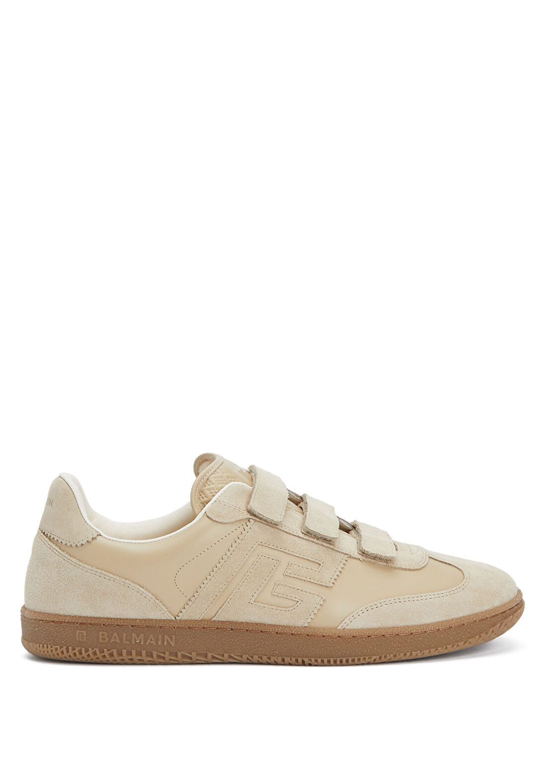 Balmain Swan Bej Erkek Deri Sneaker