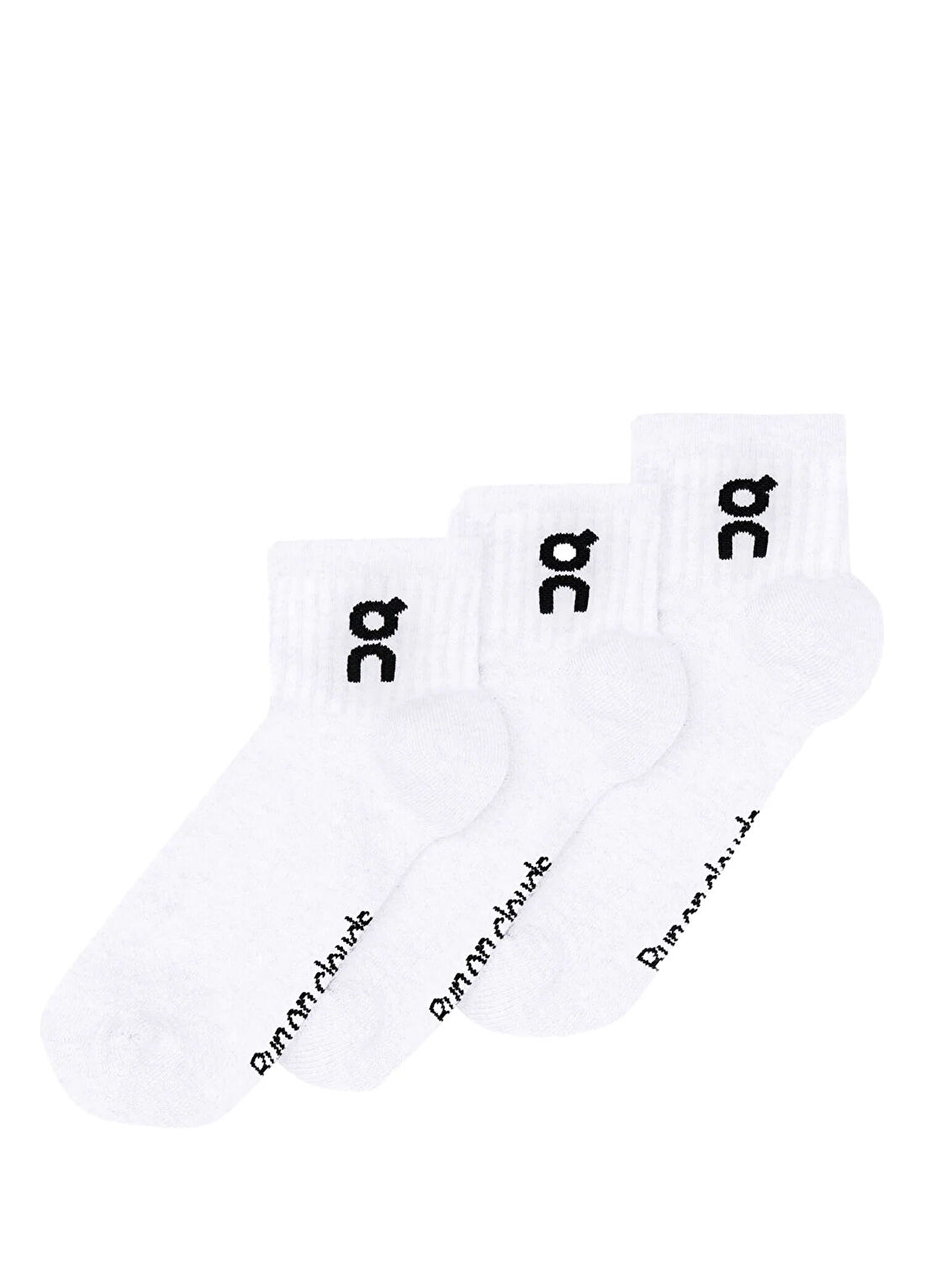 On Logo Sock Mid 3P Çorap