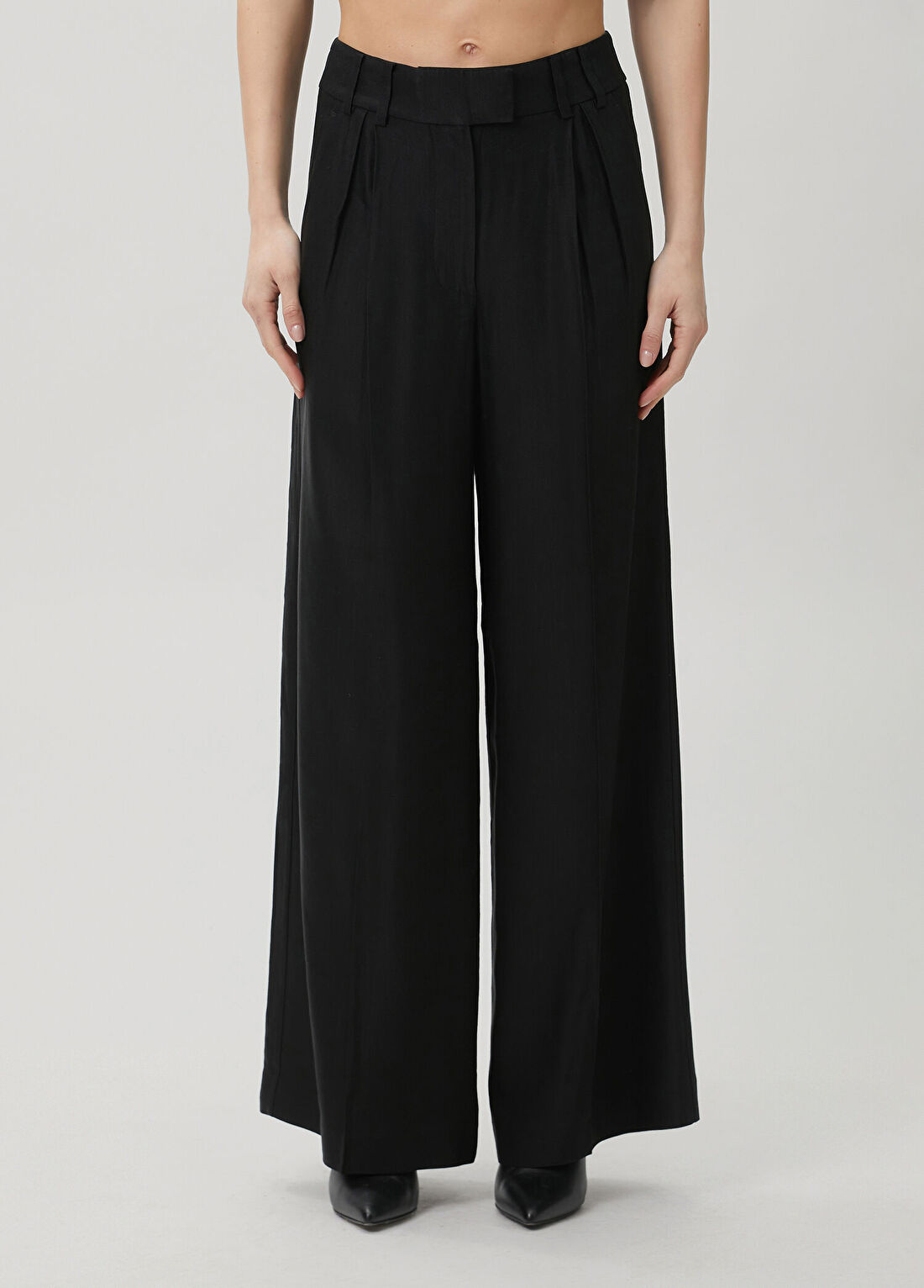 AllSaints Charley Siyah Pantolon görsel 2