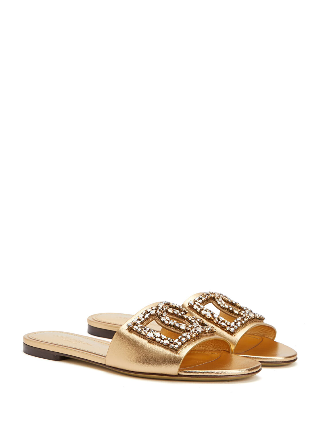 Dolce&Gabbana DG Gold Kadın Deri Terlik görsel 2