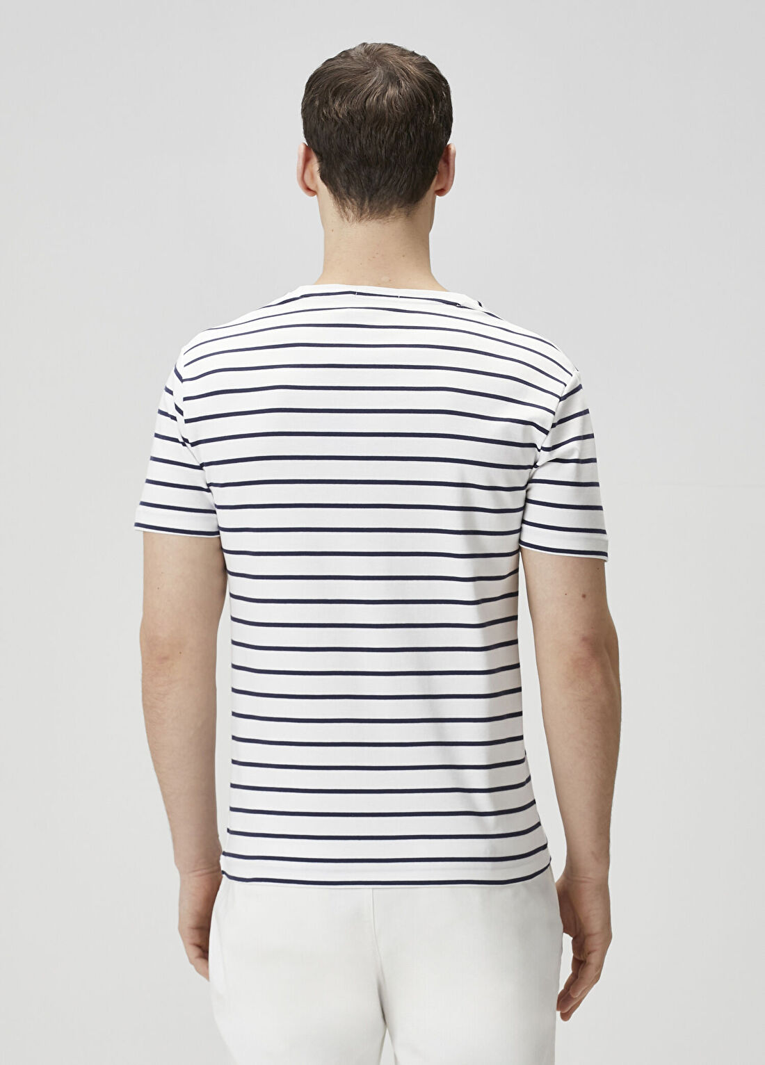 Polo Ralph Lauren Beyaz Çizgili T-shirt görsel 4