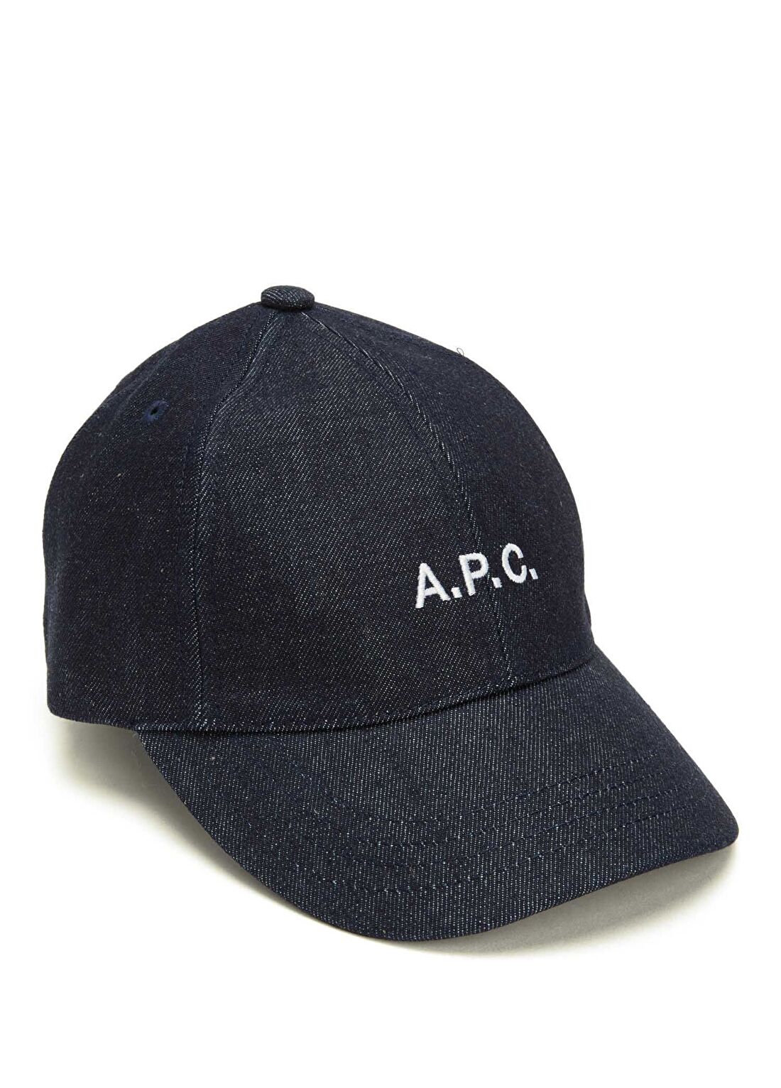 A.P.C. Charlie Lacivert Logolu Kadın Denim Şapka