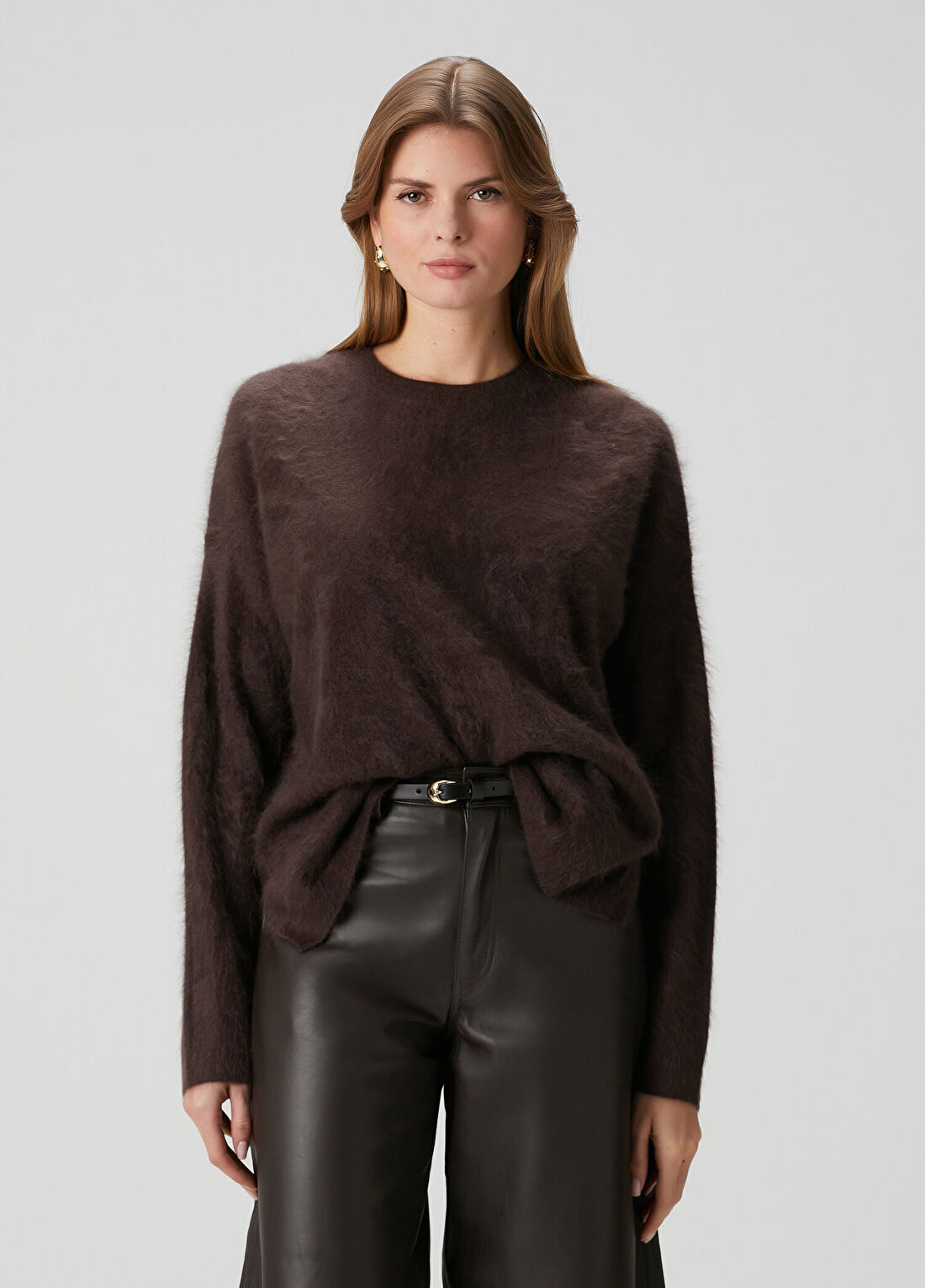 AllSaints Rebel Mürdüm Kaşmir Triko
