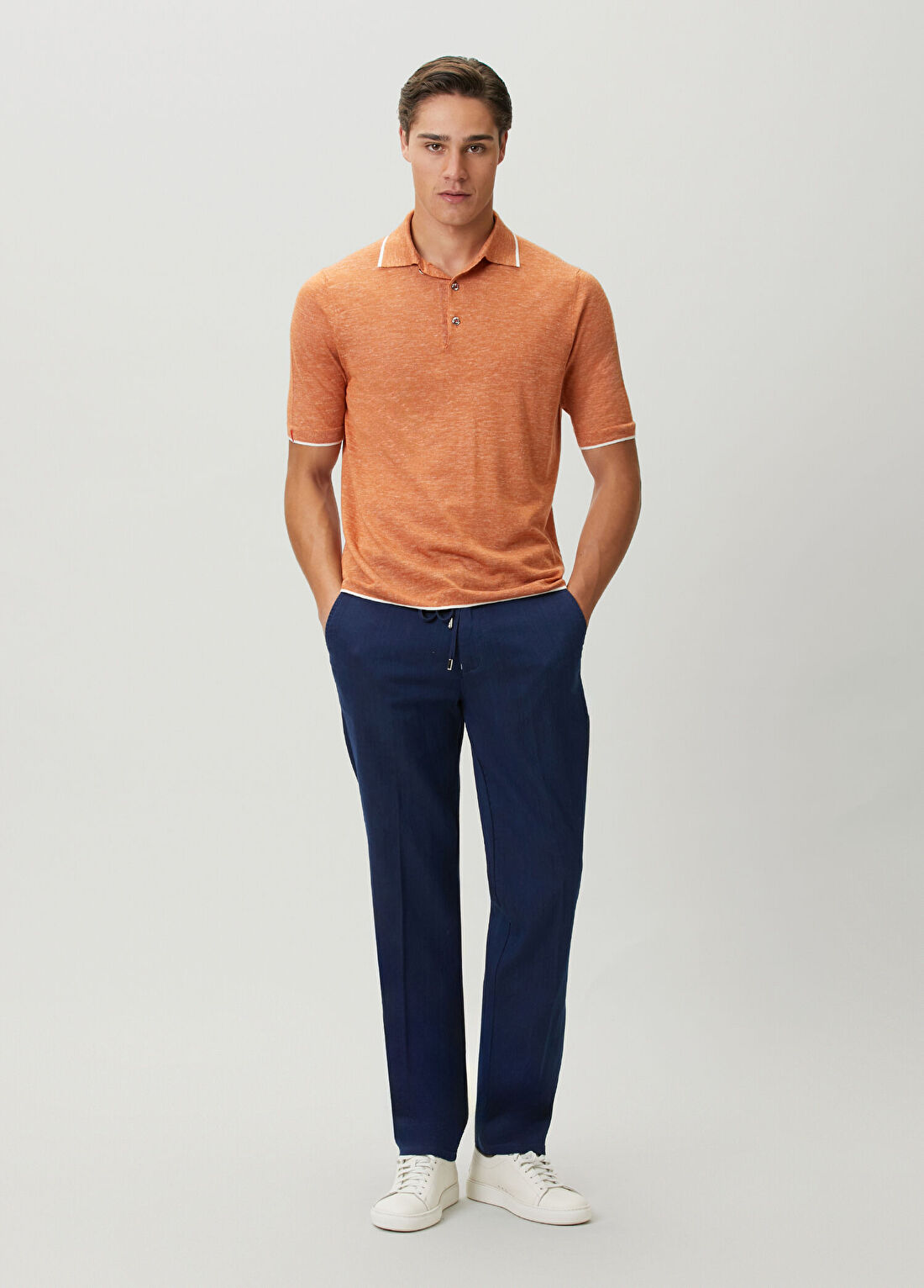 Scissor Scriptor Lacivert Beli Kordonlu Jean Pantolon