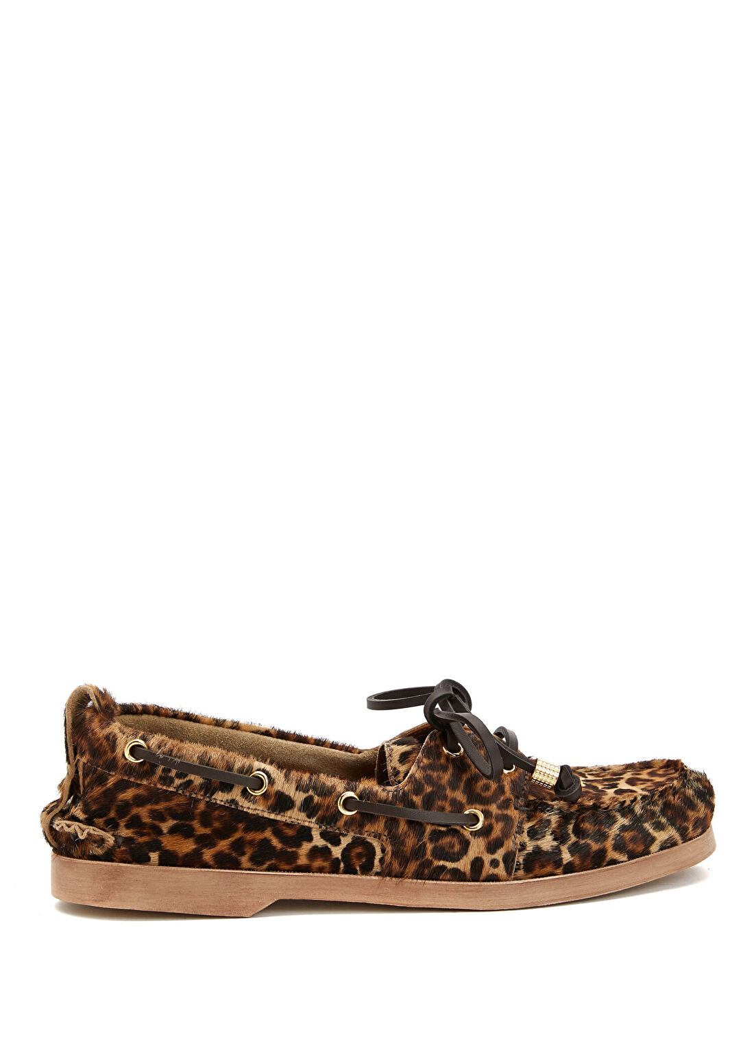 Golden Goose Leopar Desenli Kadın Süet Loafer