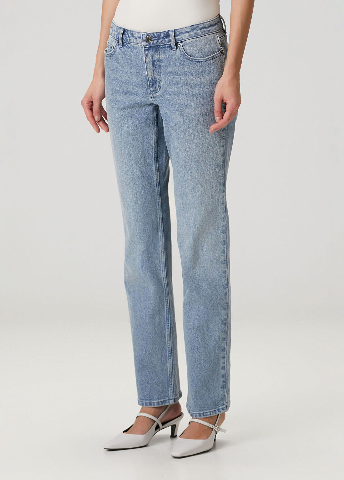 Michael Michael Kors Mavi Cigarette Jean Pantolon görsel 3