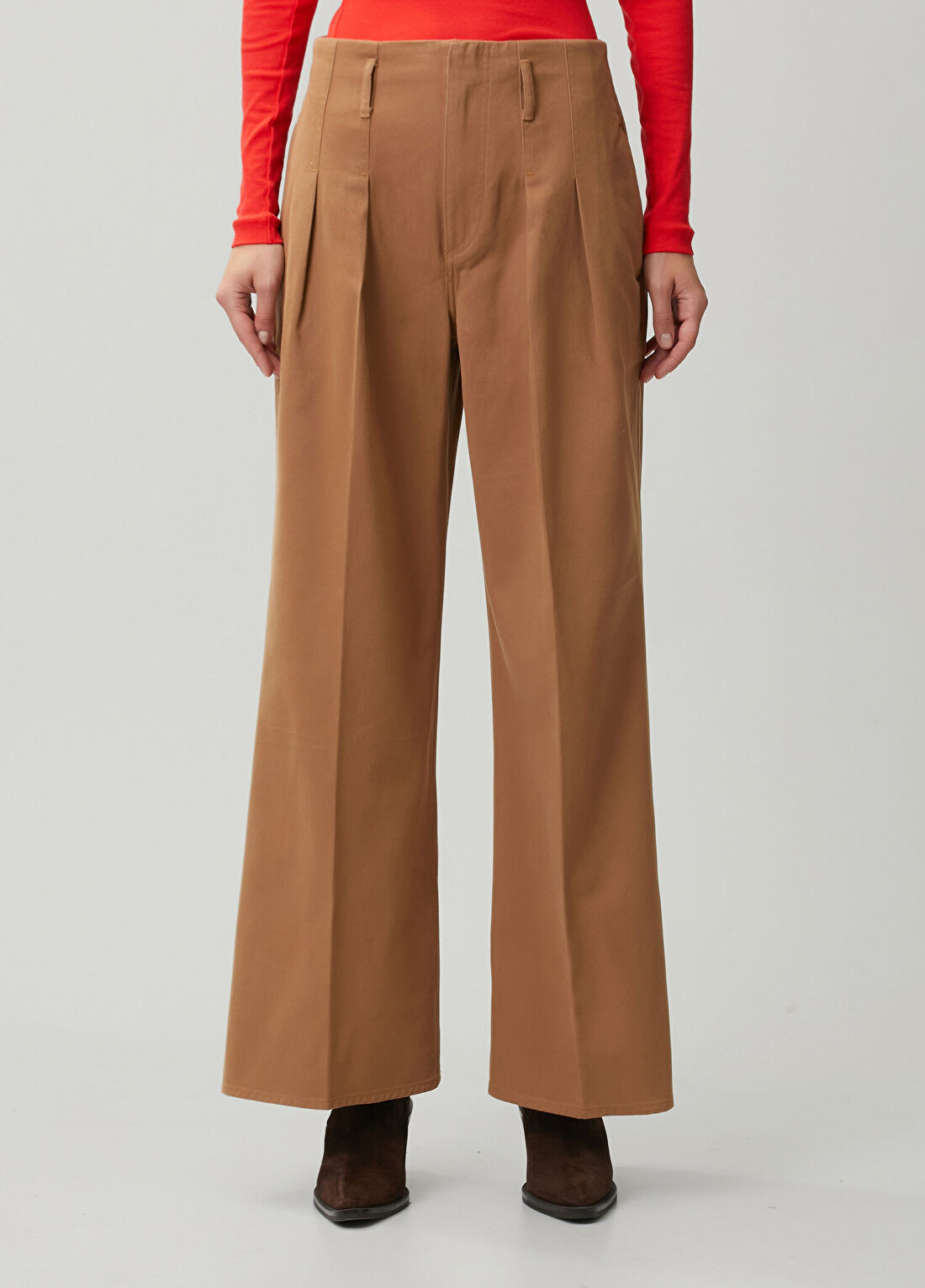 Polo Ralph Lauren Camel Pile Detaylı Pantolon görsel 2