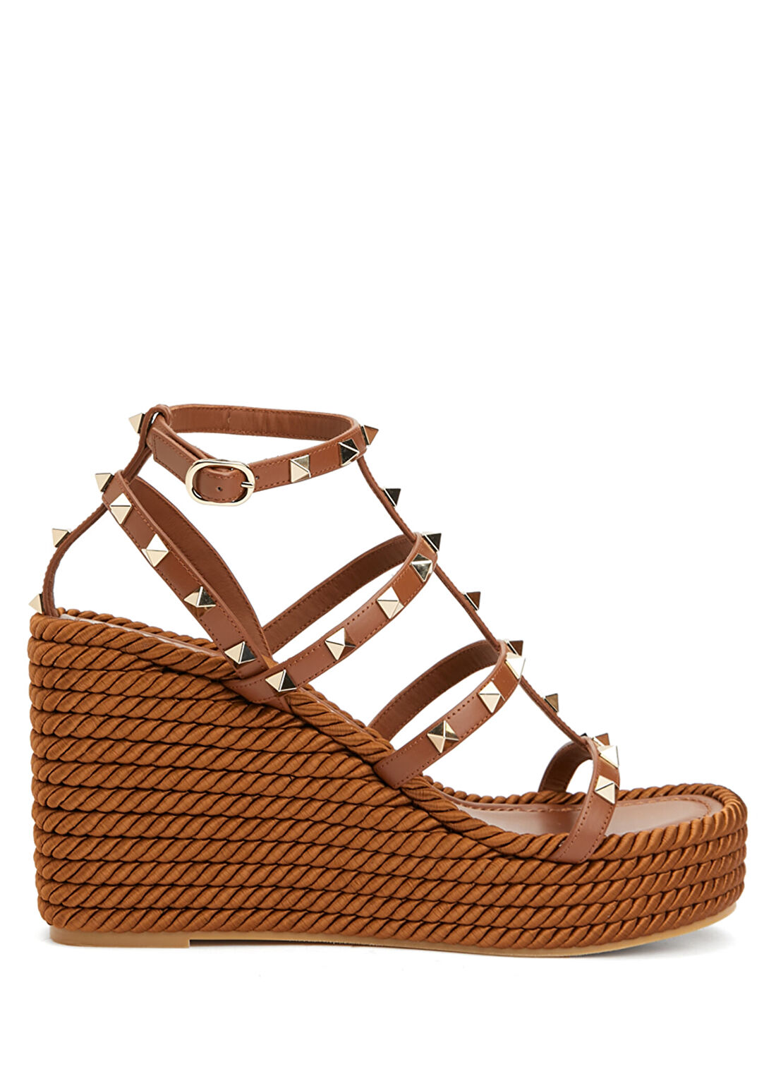 Valentino Garavani Rockstud Taba Kadın Deri Sandalet
